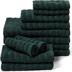 Håndklæder borg Borg Living Towel Pack Of 12 Håndklæde Grøn (140x70cm)