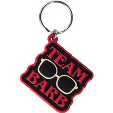 Stranger Things Team Barb Rubber Keyring - Black/red