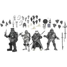 NECA Universal Monsters x Teenage Mutant Ninja Turtles Action Figures 4-Pack Turtles Black & White 18 cm