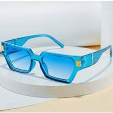 Shein Sunglasses With Geometric Frame Design For Music Festivals And Sun Protection, Suitable For Birthday
