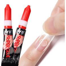 Shein FULL BEAUTY 2pcs 5g Nail Tips Gel Nail Polish For False Nails Art Extend Strong Adhesive Solid Tube Nail Rhinestone Adhesive Glue For Stick Nail Tip Glue UV Gel 2-pack
