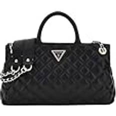 Guess Handbags Guess Giully Girlfriend Shoulder Satchel Black (One Size)