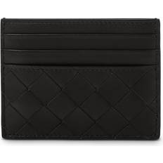 Bottega Veneta Card Cases Bottega Veneta Intrecciato 15 Credit Card Case - Black/Gold OS