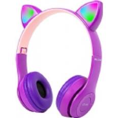 Blow LED Ears Trådlösa Hörlurar För Barn Med Bluetooth 5.0 Lila
