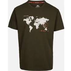 Purple T-shirts Trespass Ohio Map TP75 T-Shirt Brown