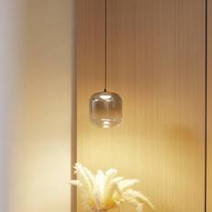 Lucande Ceiling Lamps Lucande LED-Hängeleuchte Avelina Ø 14 cm Rauchgrau Pendelleuchte