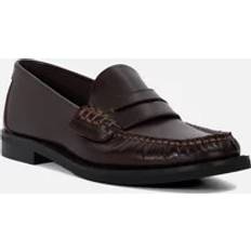 Red Loafers Dune London 'Ginnie' Leather Loafers Burgundy