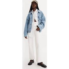 Levi's Ribcage Straight Ankle Jeans - White