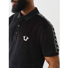 Abbigliamento True Religion Damask Velour Polo - Black