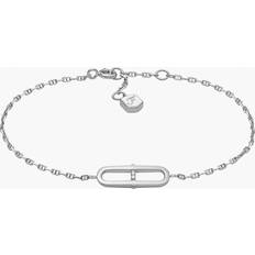 Fossil Silver Bracelets Fossil Sterling Heritage Sterling Silver Station Bracelet JFS00637040