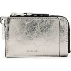 Grey Wallets AllSaints Metallic Leather Remy Wallet - grey - One