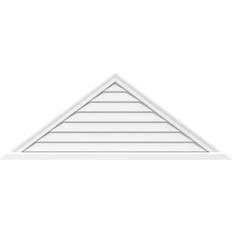 Roof Accessories Ekena Millwork 12-1/2 H Triangle Surface Mount Gable Vent 5/12 Pitch: