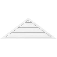 Roof Accessories Ekena Millwork W 27-1/2 H Triangle Surface Mount Gable Vent 10/12 Pitch: Non-Functional