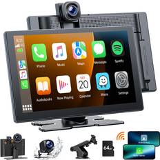 Reversing Cameras Volam 9'' Wireless Carplay Screen for Car