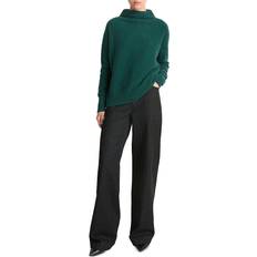 Leather Sweaters Vince Boiled Cashmere Turtleneck Pullover JADE LAKE X-Small