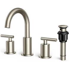 Brushed Nickel Bathroom Faucet 3 Pieces