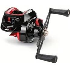 Shein 1pc Fishing Reel Max Drag 8KG Gear Ratio 7.2:1 Metal Line Cup 18 1BB Fishing Reel For Freshwater Saltwater Baitcasting Reel