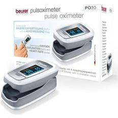 Beurer Pulsoximeters Beurer po 30 pulsoximeter sauerstoffsättigung herzfrequenz fingeroximeter weiß Grau