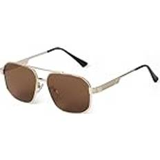 Retro Sunglasses Gold/Brown