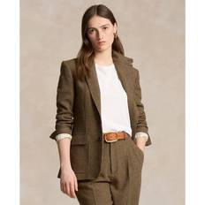 Polo Ralph Lauren Dame Blazere Polo Ralph Lauren Polo Ralph Lauren 1/15nm WL CT BL Twdblz Kvinde 1741 Olive/tan Glen Check Blazere hos Magasin