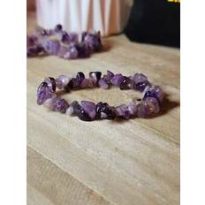 Amazonite Bracelets Amethyst chip bracelet handmade genuine crystal bracelet Purple