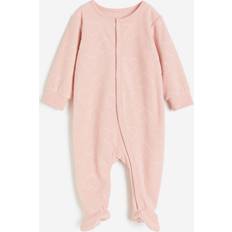 Babyer Nattøy H&M Baby Rosa Pyjamasoverall fleece 9-12M