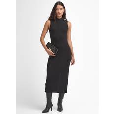 Barbour Dam Klänningar Barbour Milla Knitted Midi Dress - Black