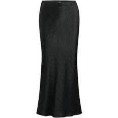 Fabric - Women Skirts Midi-length Skirt In Crinkled Satin-touch Fabric