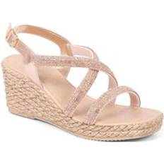 Mujer - Rosa Sandalias de tacón Pavers Embellished Wedge Sandals CLUBS37007 323 802 Pink Gold