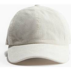 H&M Caps H&M Men White Corduroy cap