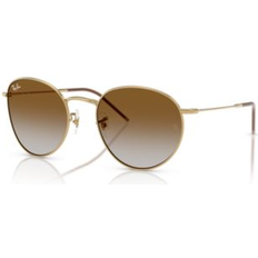 Ray-Ban Round Reverse Solglasögon Arista - Guld Montura Brun
