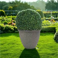 Pots, Plants & Cultivation URBN Garden Traditional Black Galaxy 25cm Real Feel Granite Style Flower Plant Pot