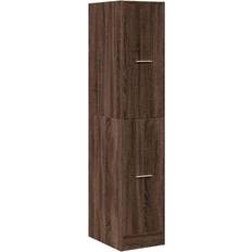 Shelves Storage Cabinets Apothecary Brown Oak 30 x 41 x 144.5 cm Storage Cabinet