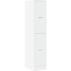 Sliding Doors Storage Cabinets vidaXL Apothecary White 30 x 41 x 144.5 cm Storage Cabinet