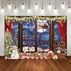 Photo Backgrounds Backdrop Professional Store God jul jultomte ren bakgrund fotografi bakgrunder för festivaler snö anpassad födelsedag bakgrund julgran baby foto Eve