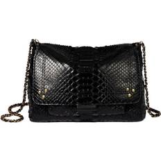 Jerome Dreyfuss Sac à Bandoulière Lulu M Cuir Python - Noir