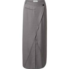 Grey - Long Skirts Edited Rock 'Liya' dunkelgrau