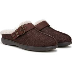 Braun - Damen Holzschuhe Bzees For LifeStride Eternity Clog Shoes Dark Brown Fleece Fabric