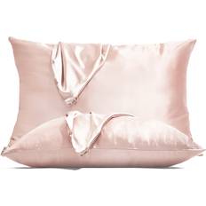 Kitsch Holiday Satin Duo Pillow Case Pink