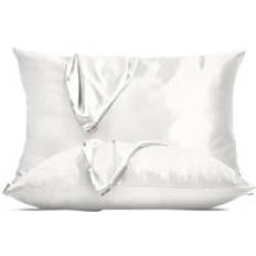 Kitsch Holiday Satin Duo Pillow Case White