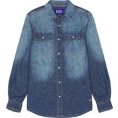 Scotch & Soda Tops Scotch & Soda Washed Denim Snap Front Work Shirt