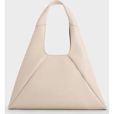 Charles & Keith Charles & Keith Bosie Slouchy Hobo Bag Oat XL