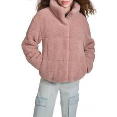 Faux Fur - Women Clothing Levi's Women's Short Sherpa Teddy Jacket Mauve