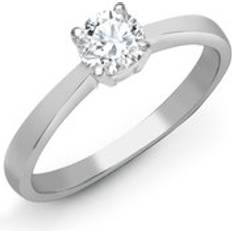 Platinum 1ct Diamond Solitaire Engagement Ring PTR003-100 Silver