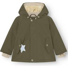 Polyuretan Jakker Mini A Ture Wally Fleece Lined Winter Jacket - Olive Night (1243174700-7675)