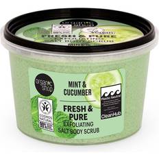 Hudvård Organic Shop Exfoliating salt body scrub Mint & Cucumber