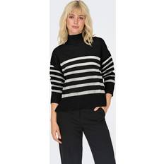 Vrouw Kleding Only Onlbari High Neck Sweater - Zwart