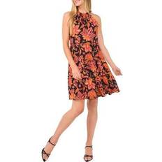 CeCe Floral Tiered Trapeze Dress
