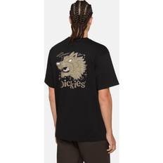 Dickies Round Up Sort T-shirt med rygprint-Black