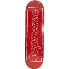 Érable Decks Supreme x Kaws Chalk Logo skateboard unisex Wood One Size Red